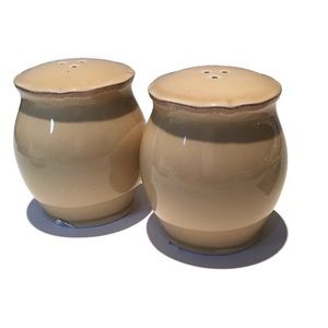 NWT Salt & Pepper shaker in light mustard